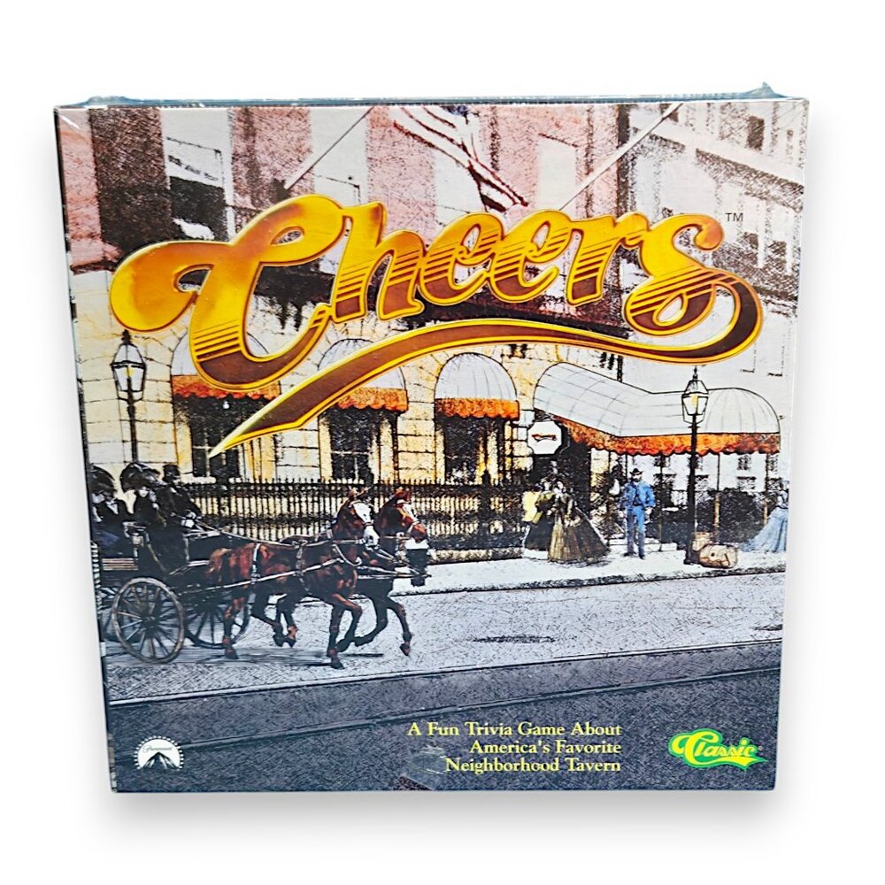 Cheers TV Show Classic Trivia Board Game Factory Sealed, Vintage 1992